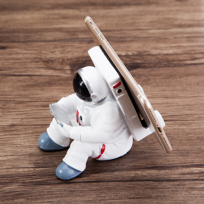 Cute Astronaut Phone Stand for Desk, Simple Spaceman Holder
