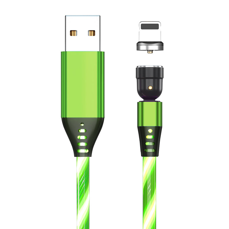 540 Degree Rotating LED Magnetic Charging Cable, 3A Fast Charge