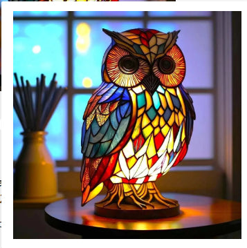 3D Animal Table Lamp With Colourful Light, Vintage Night Light