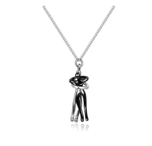 Love Hug Necklace For Couples, Simple Clavicle Chain Gift