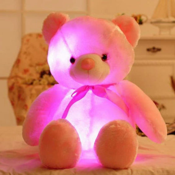Light Up LED Teddy Bear Plush Toy with Colourful Glow
