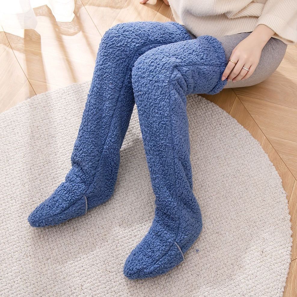 Over Knee Fuzzy Long Socks For Winter Home And Sleeping