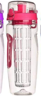 32oz Fruit Infuser Water Bottle In BPA-Free Plastic