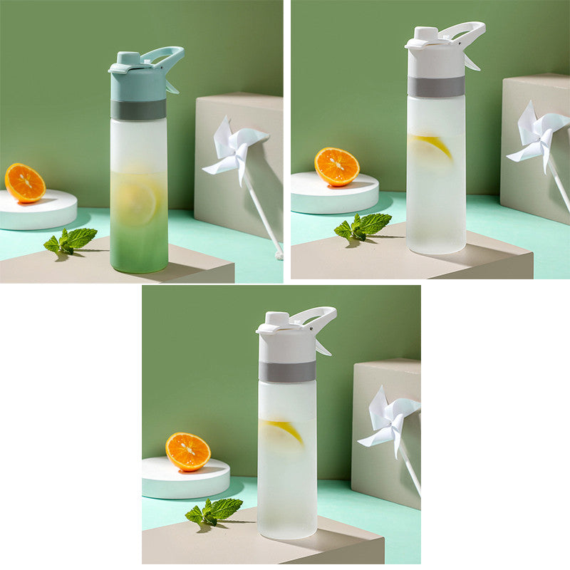 Spray Water Bottle With Handle Strap For Sport And Travel