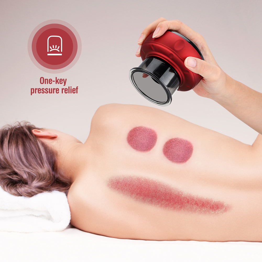 Electric Vacuum Cupping Body Massager With 12 Speeds, USB Charging