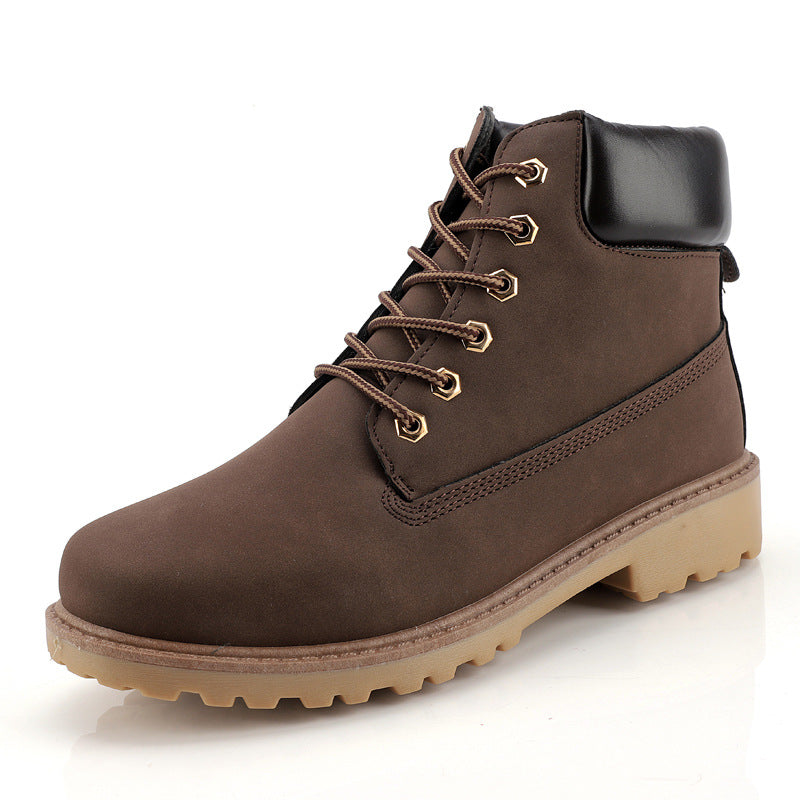 Men's High-Top Snow Boots with Extra Thick Warm Lining