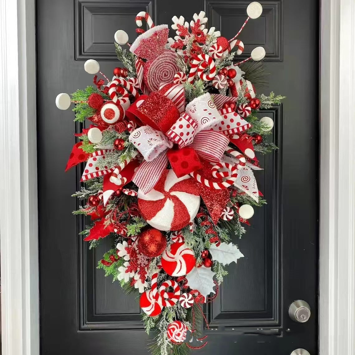 Christmas Upside Down Candy Wreath Garland Tree Ornament