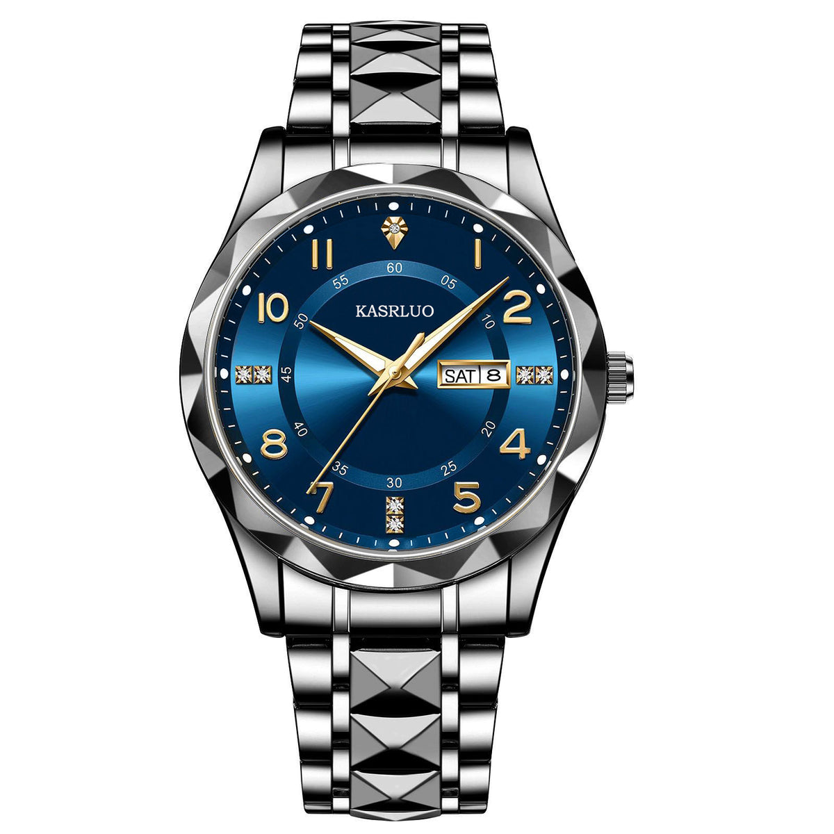 Men's Dual Calendar Luminous Quartz Watch, Waterproof