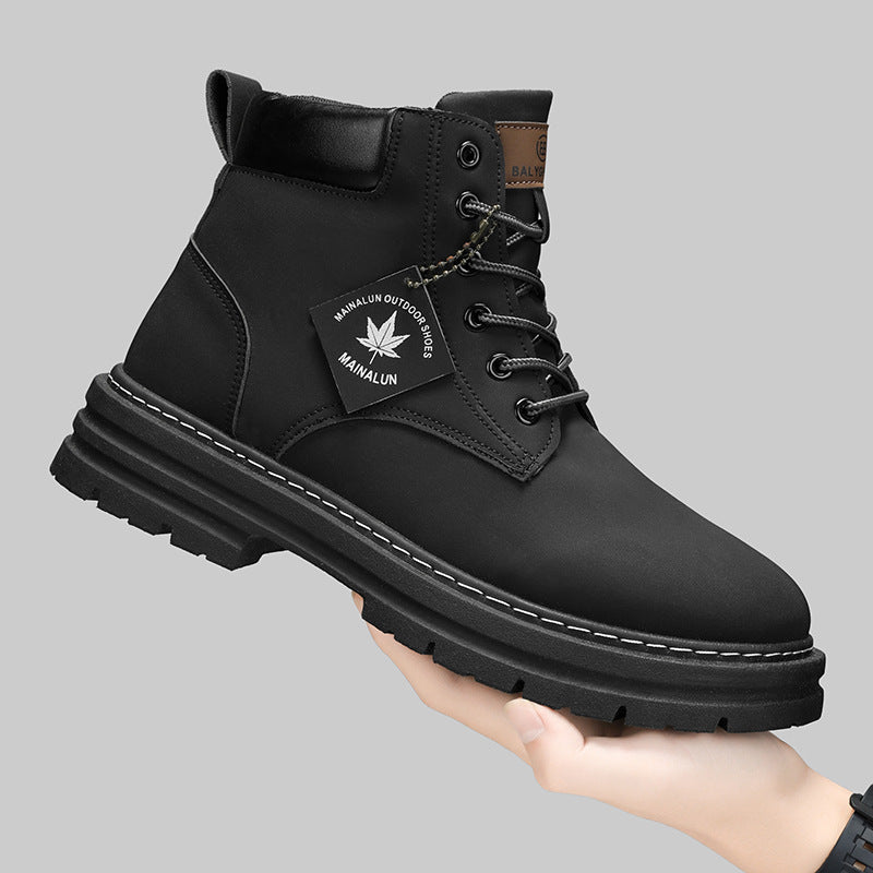 Men's Winter Workwear Boots In British Martin Style