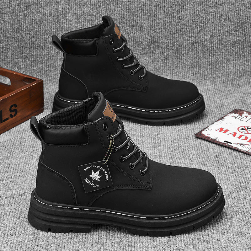 Men's Winter Workwear Boots In British Martin Style