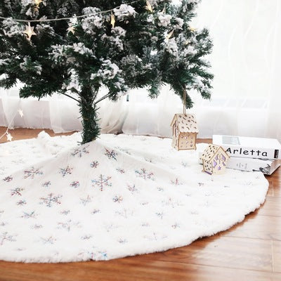 Christmas Tree Skirt in Silver Gold or Colourful Sequin Style