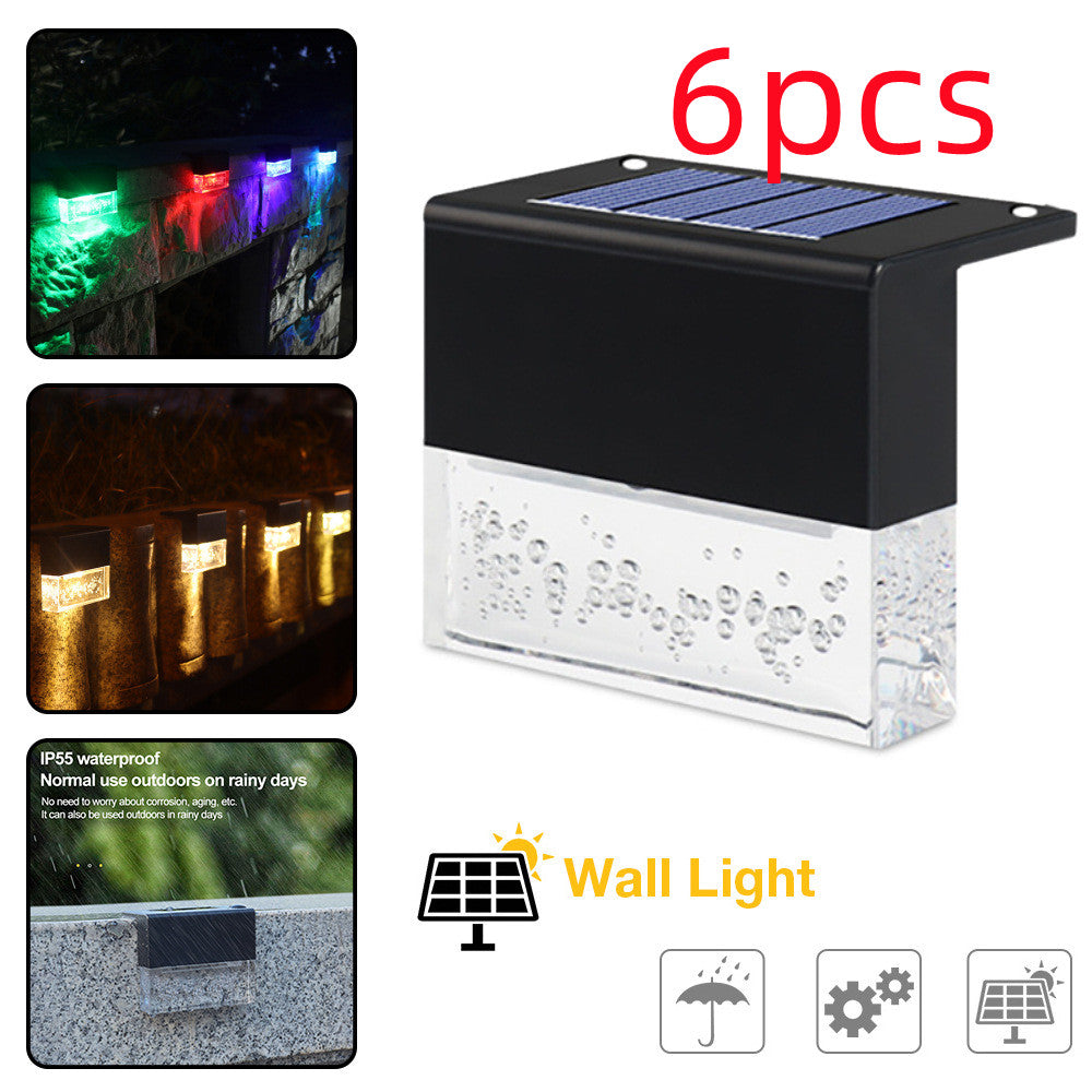 Waterproof RGB LED Solar Light For Steps Fences And Gardens