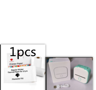 Portable Mini Bluetooth Thermal Label Printer, Inkless Printing