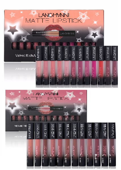 Matte Velvet Lipstick Set, Waterproof and Long-Lasting