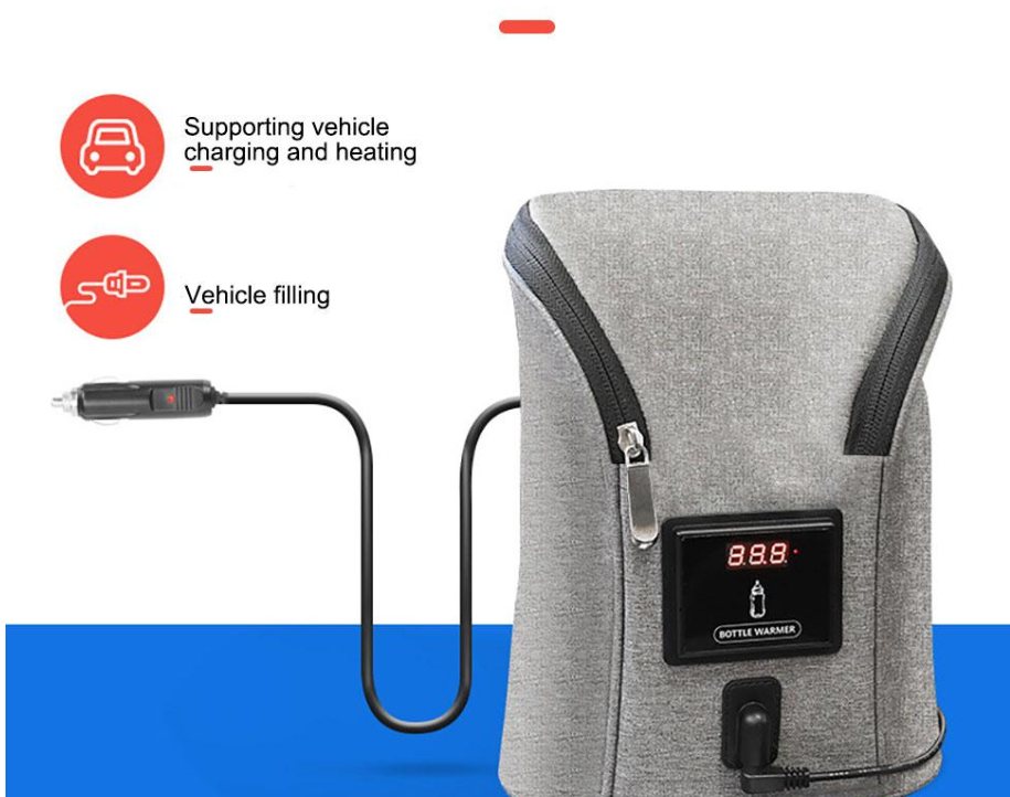 Portable Car USB Baby Bottle Warmer For Travel Feeds