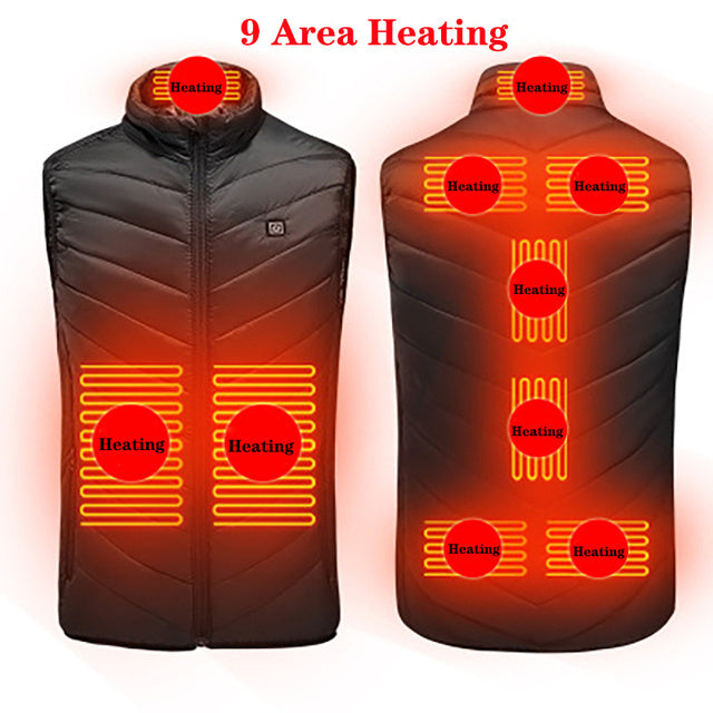 Washable USB Heated Vest, Electric Winter Body Warmer