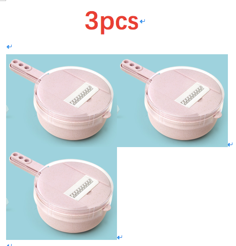 8 In 1 Mandoline Vegetable Slicer With Strainer And Peeler