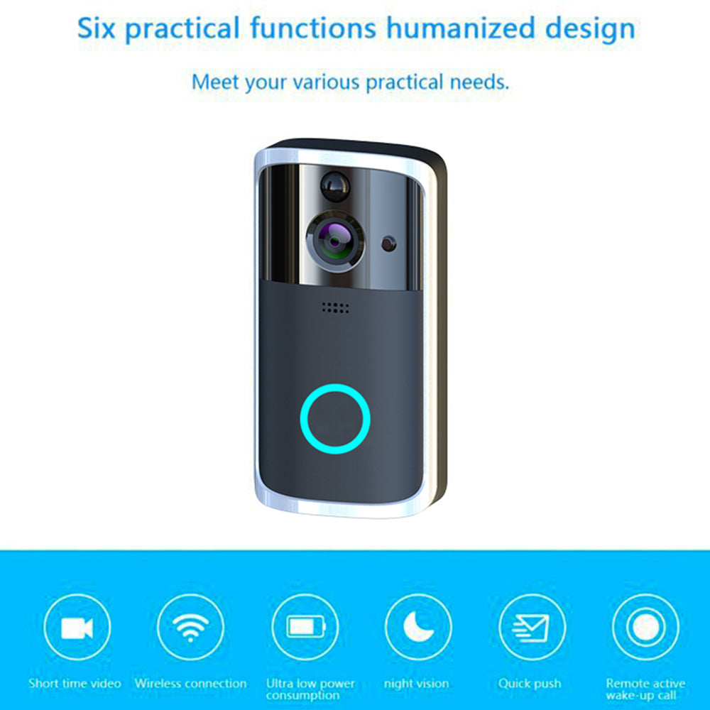 WiFi Video Doorbell Camera with Two-Way Audio and App Alerts