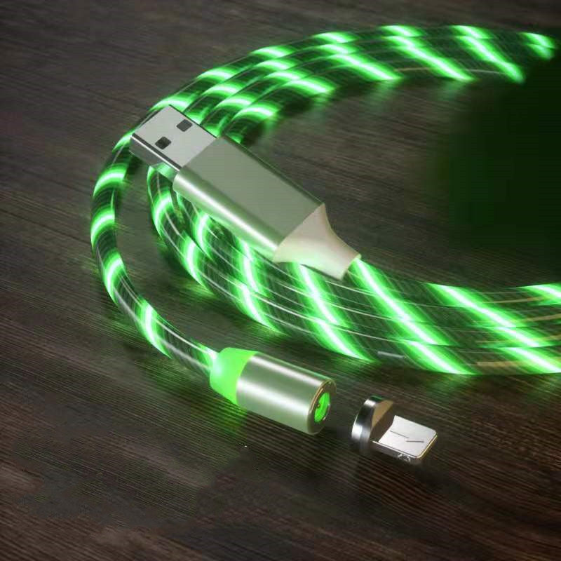 LED Magnetic Charging Cable with Streamer Light and Fast Charge