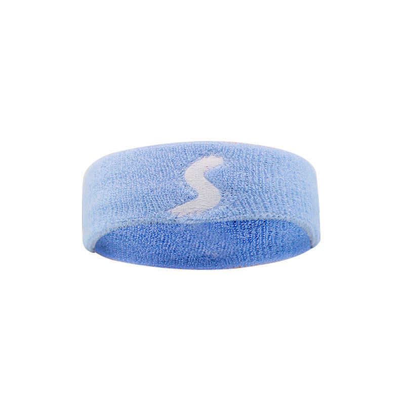 Cotton Fitness Headband, Sweat Absorbing Sports Hair Band for Workouts