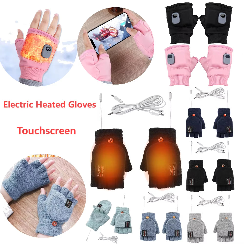 USB Rechargeable Heated Gloves, Warm Smart Winter Gloves