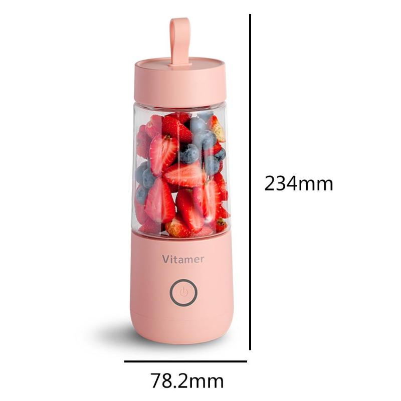350ml USB Rechargeable Portable Blender Bottle For Smoothies