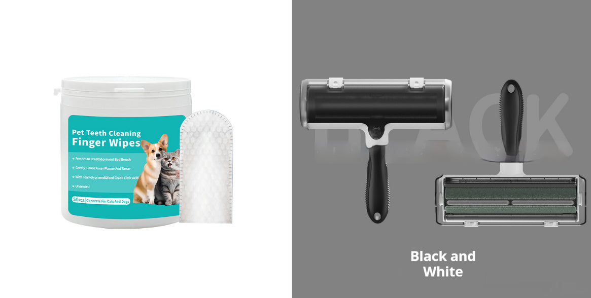 Disposable Pet Wipes for Teeth and Ears, Finger Cot Cleaning Pads