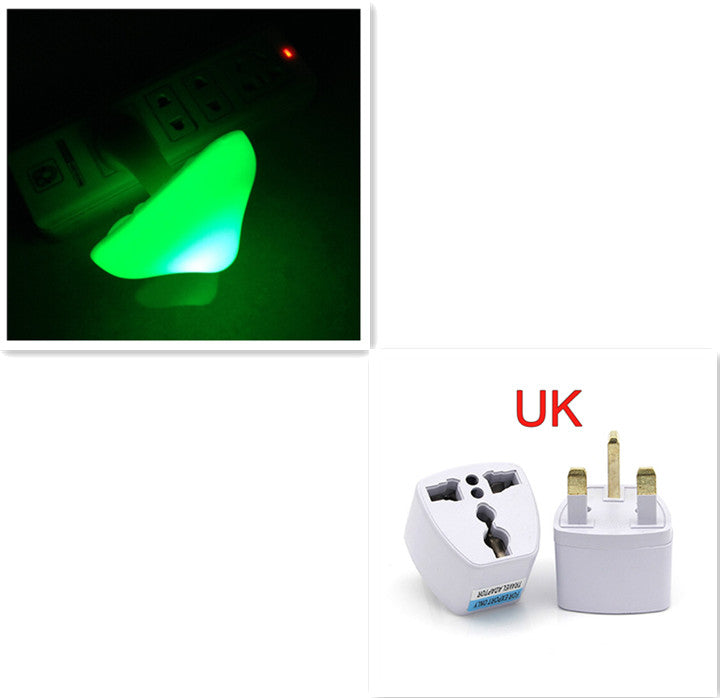 Mushroom LED Wall Socket Night Light With Light Sensor