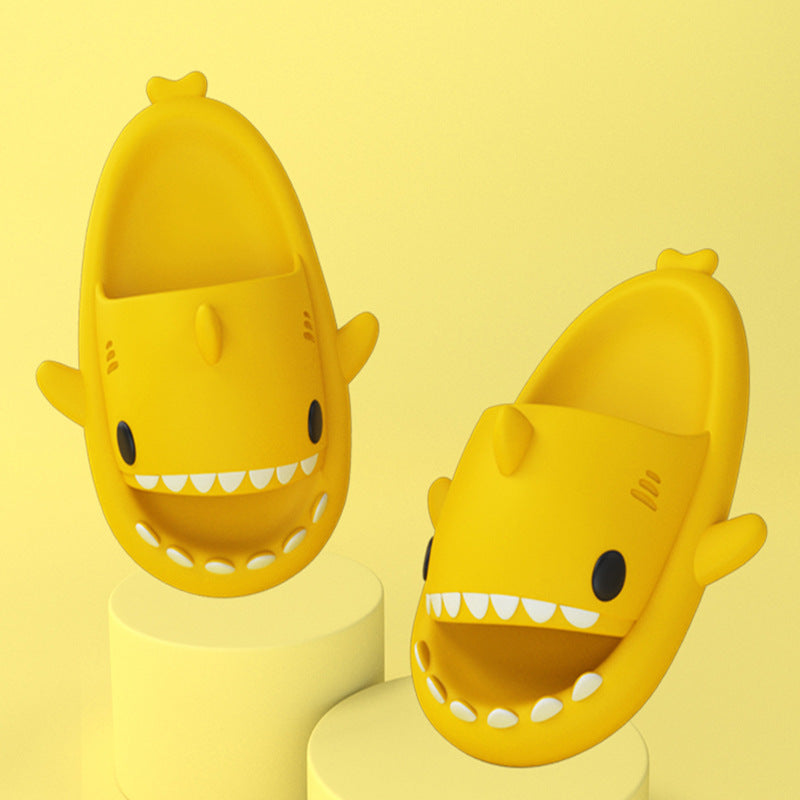 Cartoon Shark Slippers For Women And Men, Soft Indoor Outdoor