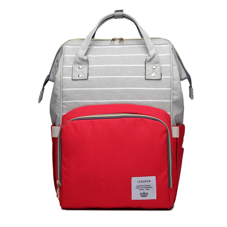 Large Capacity Mummy Nappy Bag with Bottle Pockets