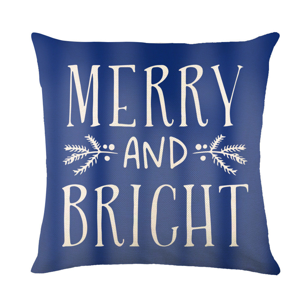 Christmas Pillow Covers for Sofa Square Throw Snow Stamping