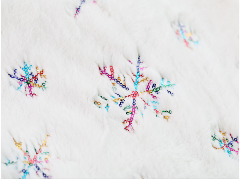 Christmas Tree Skirt in Silver Gold or Colourful Sequin Style