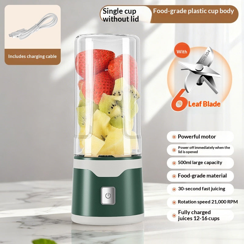 Rechargeable USB Blender Juice Cup with Double Cup and 500ml Size