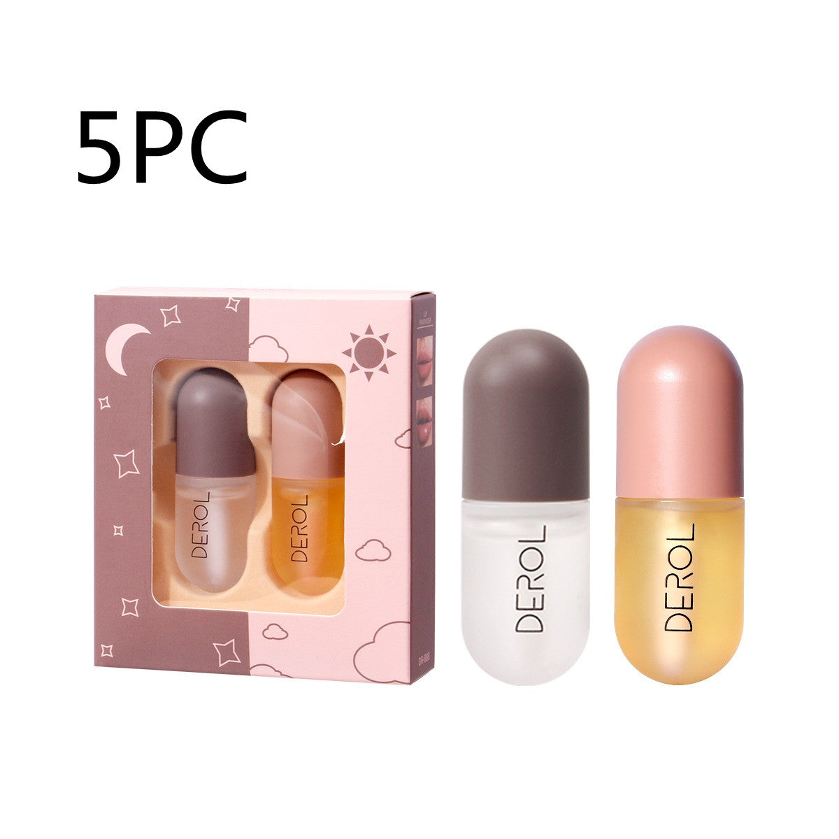 Day and Night Lip Plumper Oil Gloss for Soft, Glossy Lips