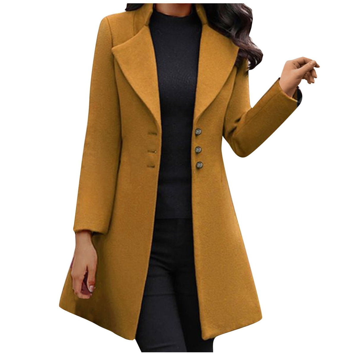 Women's Long Sleeve Coat with Soft Lining and Water-Repellent Shell