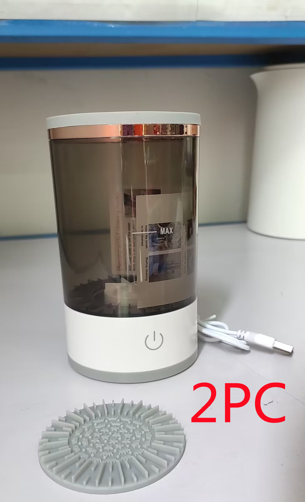 Electric Makeup Brush Cleaner With USB Charging, Automatic Spin