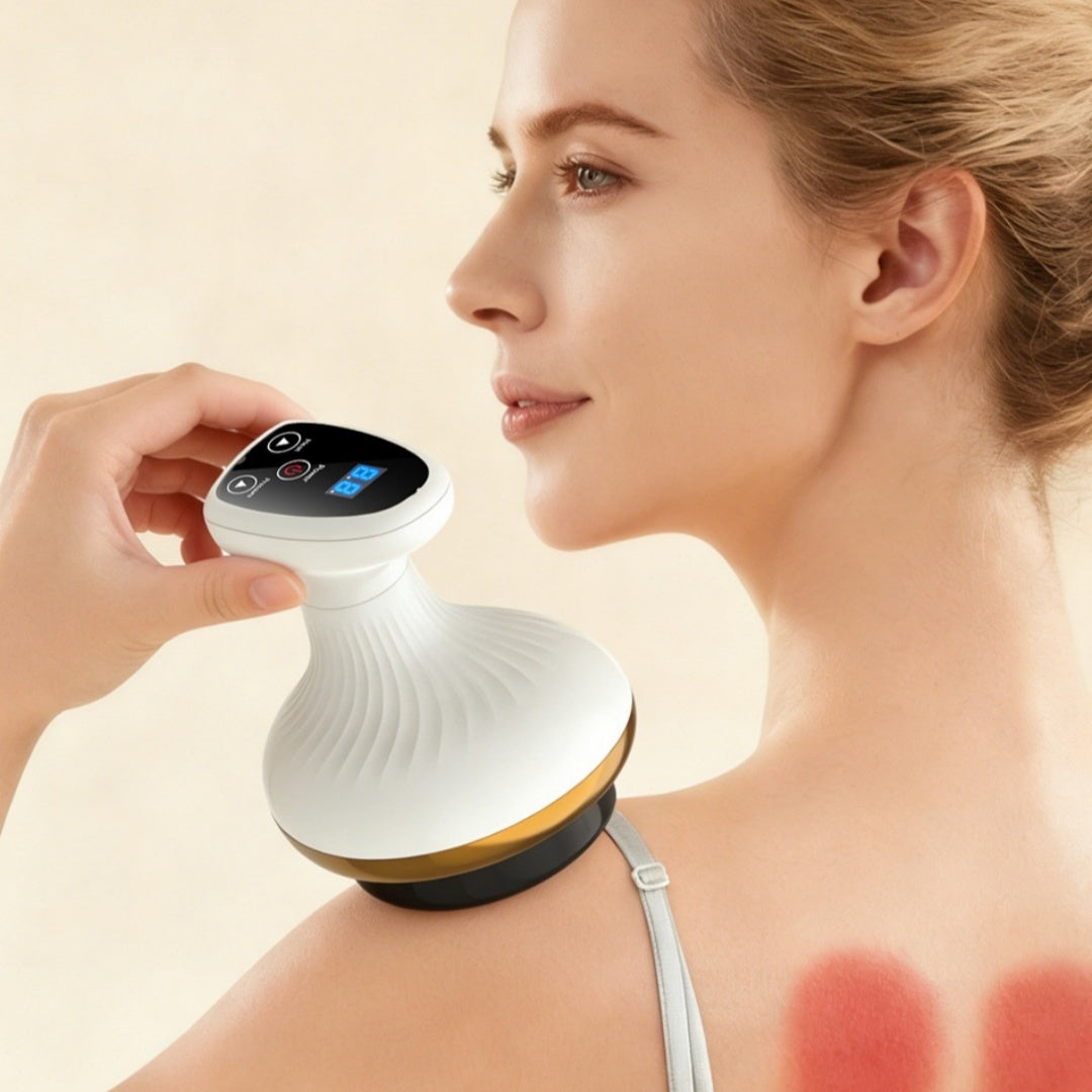 Electric Gua Sha Board Massager with Cupping and Meridian Brush