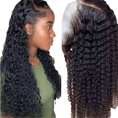 Brazilian Kinky Curly Lace Front Human Hair Wig, 150% Density