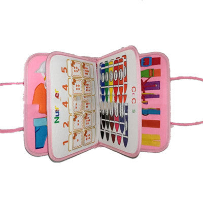 Felt Busy Book for Toddlers, Dressing and Buttoning Learning Board