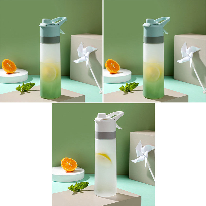 Spray Water Bottle With Handle Strap For Sport And Travel