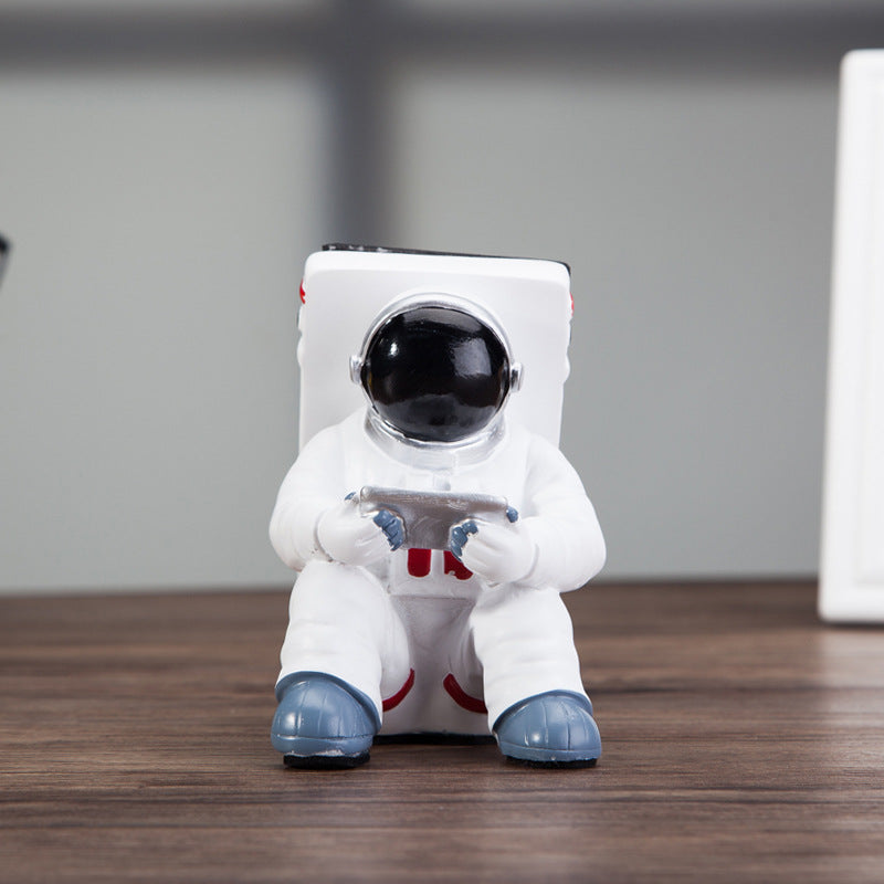 Cute Astronaut Phone Stand for Desk, Simple Spaceman Holder