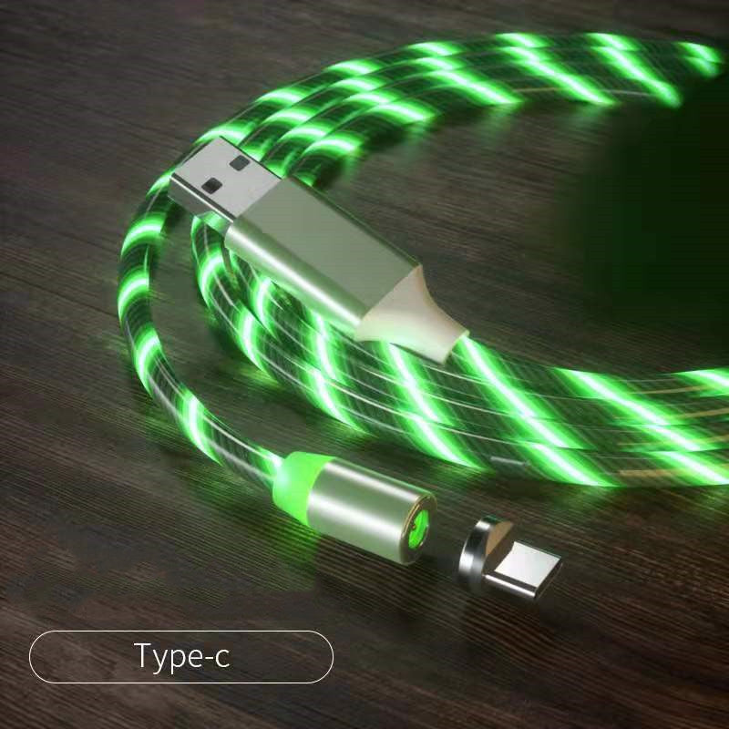 LED Magnetic Charging Cable with Streamer Light and Fast Charge