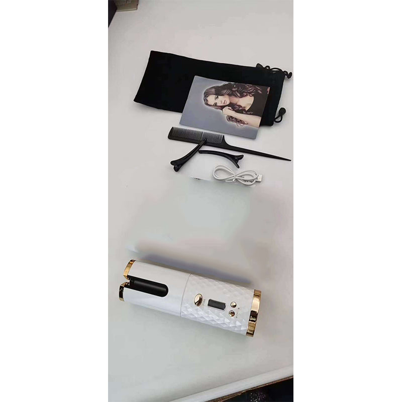 Cordless Automatic Hair Curler, Wireless Rotating Curling Iron