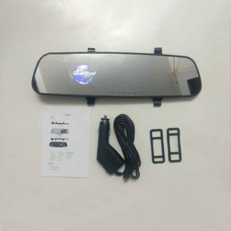 1080P HD Rear View Mirror Dash Cam with Motion Detection