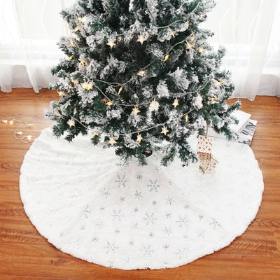 Christmas Tree Skirt in Silver Gold or Colourful Sequin Style