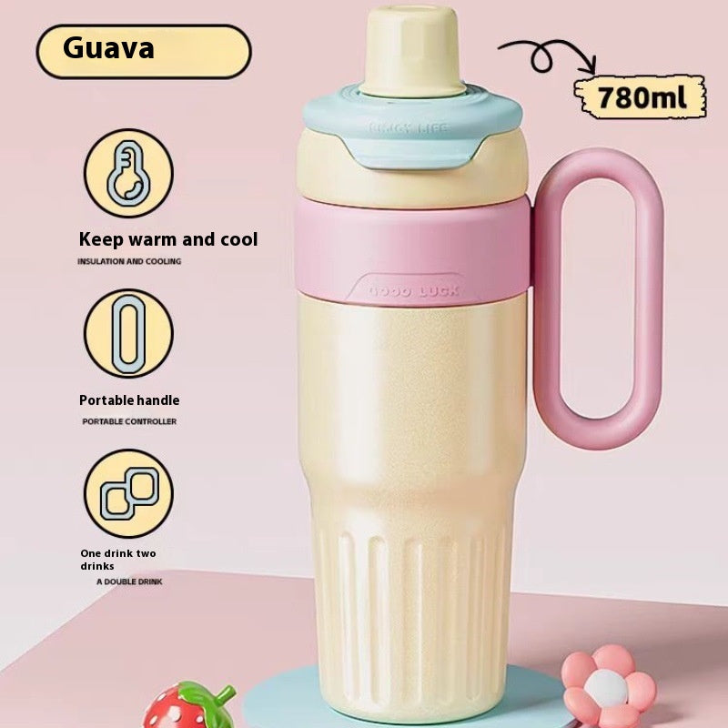 780ml Gradient Insulated Tumbler With Lid, Stainless Steel