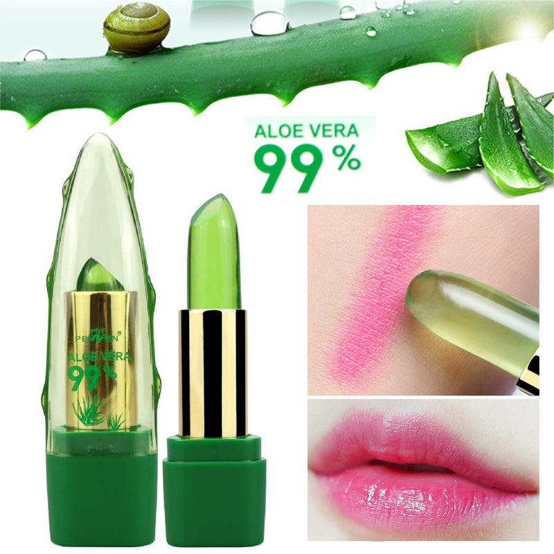 Aloe Vera Colour-Changing Lip Balm Gloss for Soft Lips