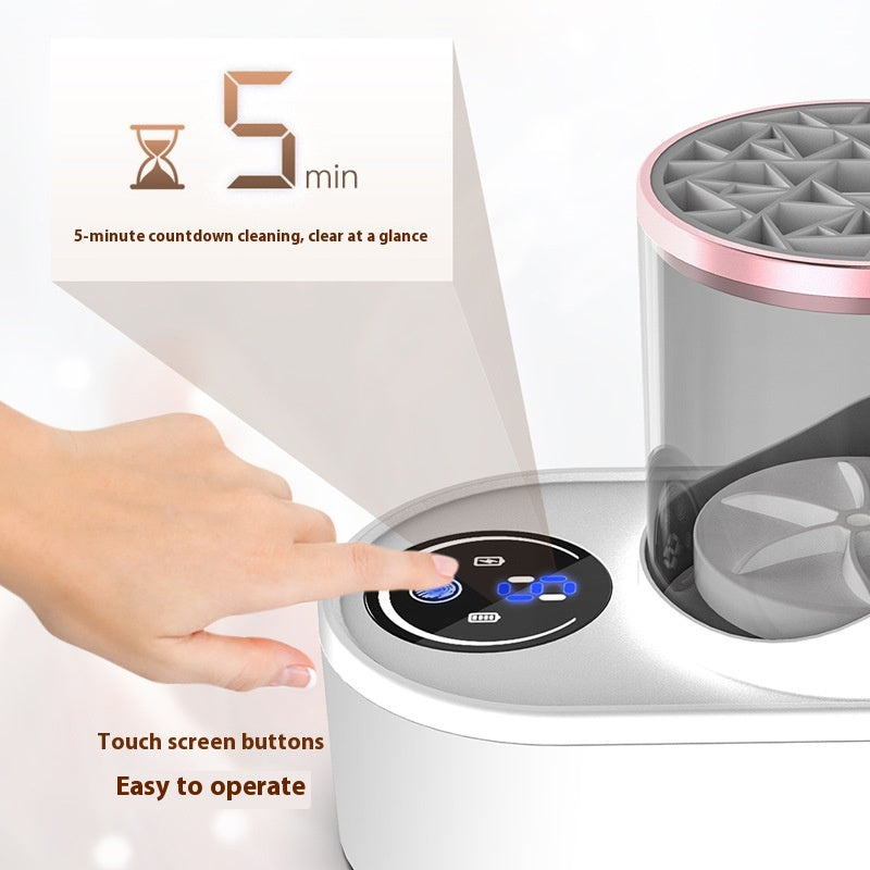 Rechargeable Electric Makeup Brush Cleaner With Drying Function