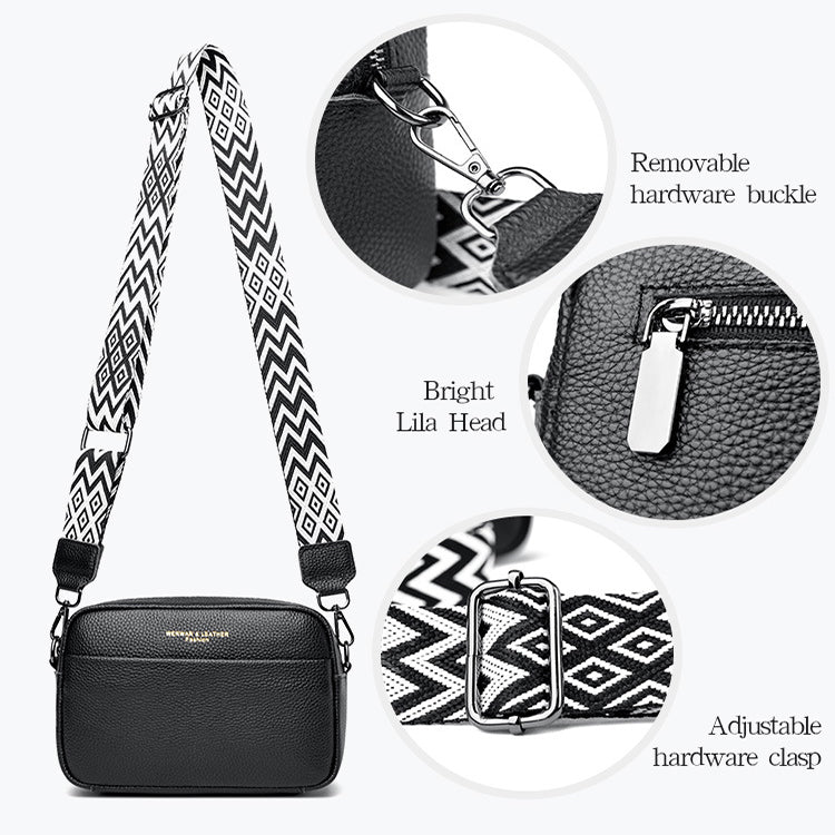 Women's Rhombus Embroidered Small Square Crossbody Bag