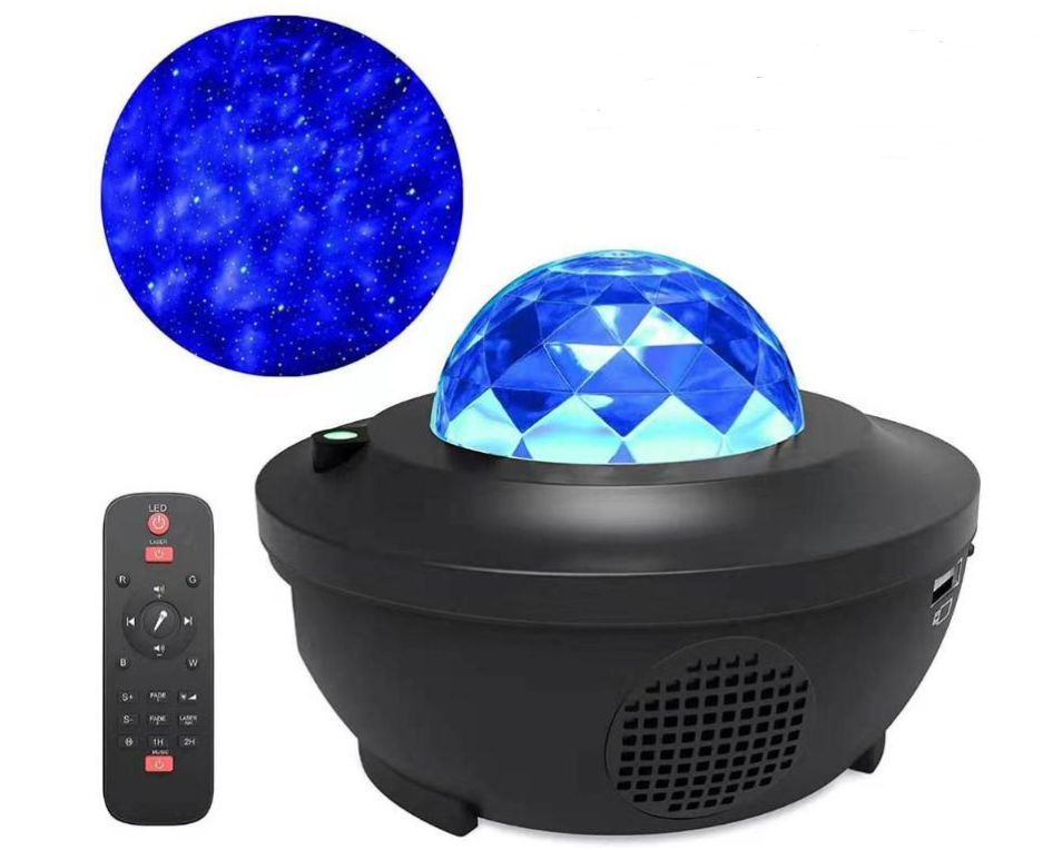USB Music Player LED Night Light with Starry Sky Projection